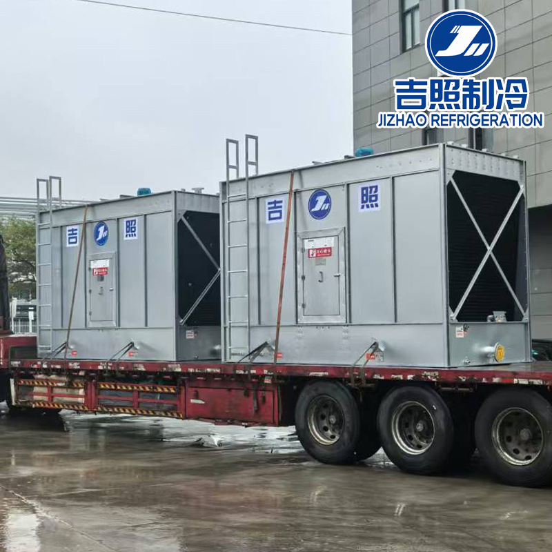 工业循环水降温冷却塔横流式冷却塔优质镀镁铝锌钢板式降温冷却塔