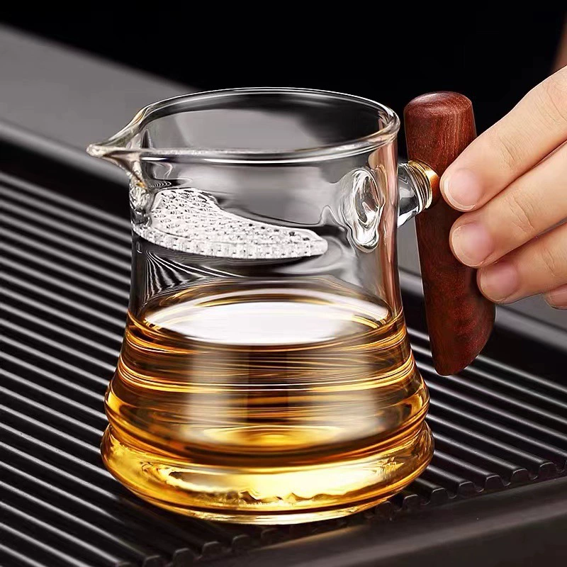 Glass filter, convenient tea set, tea cup, factory direct supply, increased thickness