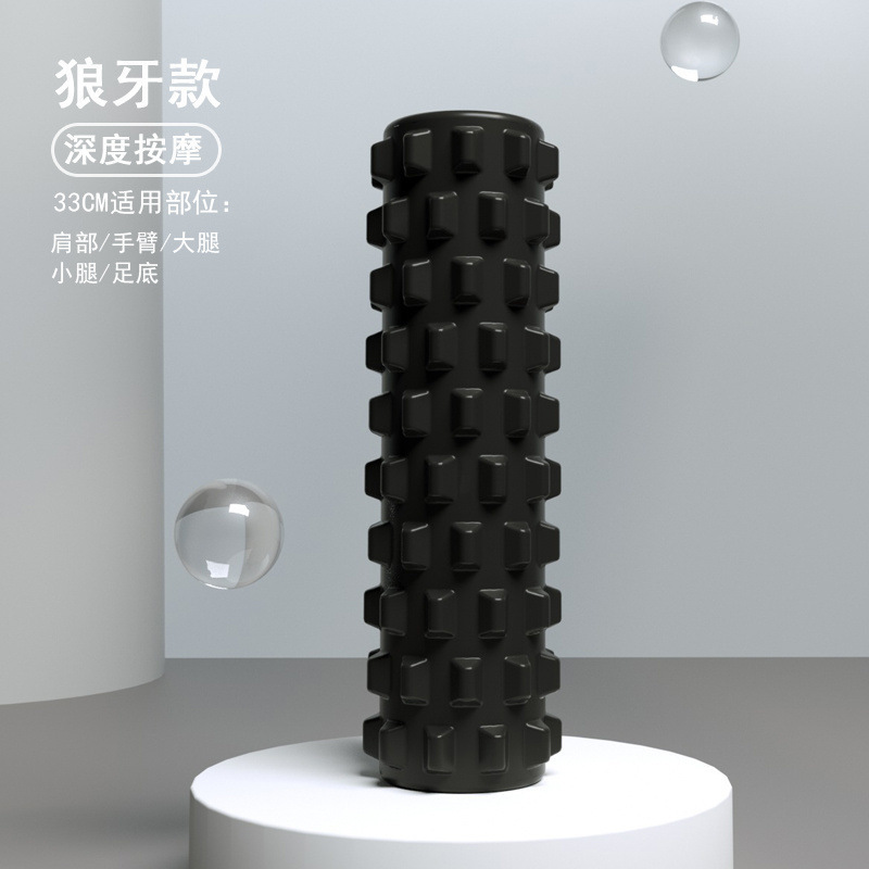男士健身泡沫轴狼牙棒肌肉放松专业滚轴滚背神器瘦腿瑜伽器材滚轮|undefined