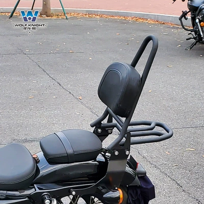 Muscle car Wolf suitable for Motorcycle tail - x48-curved-bow-backrest-tail-frame-backrest-angle-can-be-fine-tuned