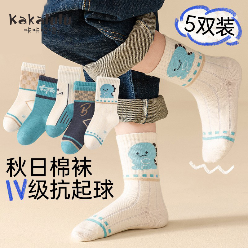 TW50-Cute Dinosaur-5 pairs