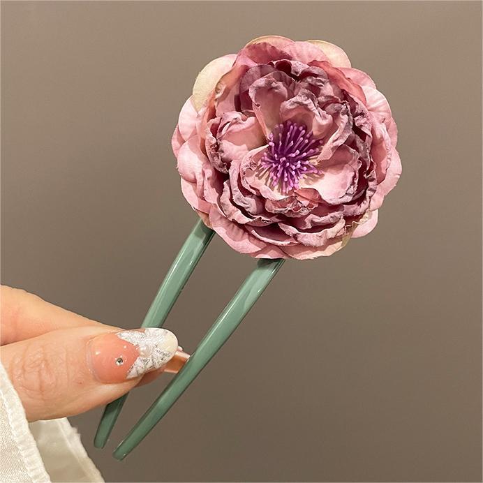 Flores en forma de U pinzas de cabello para mujeres 2024 nuevo pinzas de cabello pinzas