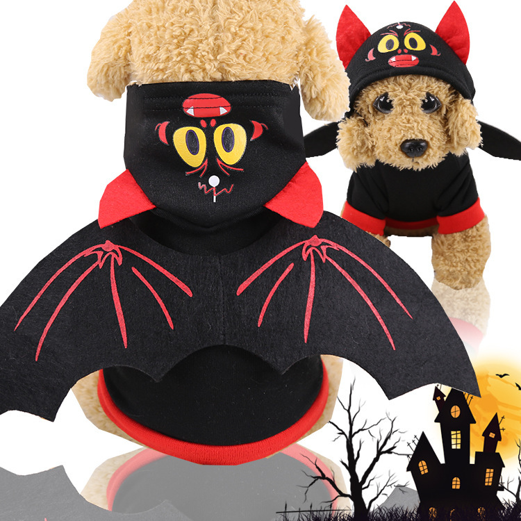 Nueva alas de murciélago Halloween Navidad ropa de vacaciones divertido transformación ropa para perros gato suministros para mascotas ropa