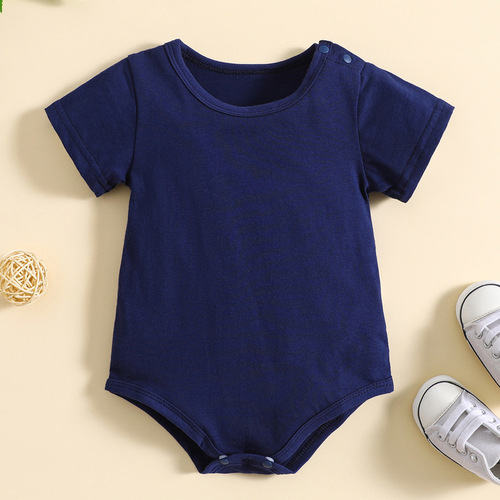 Baby summer thin clothing for newborns, baby diaper cover sleepwear, baby onesie, pure cotton short sleeve triangle T-shirt