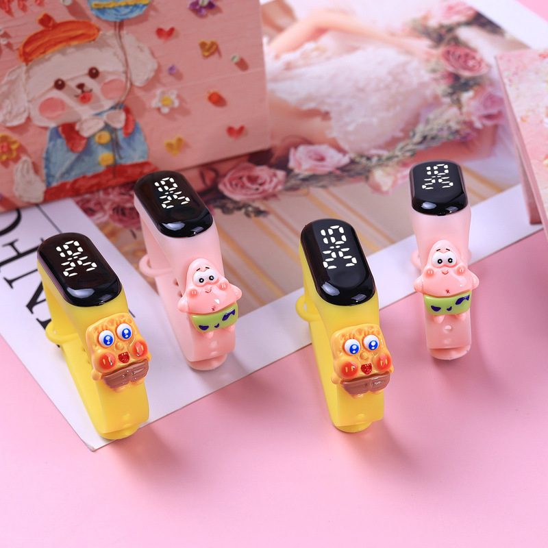 New Primary School Student Cartoon Watch Fashion Touch Waterproof Luminous Student Watch Time Led Electronic Watch Wholesale