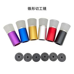 Metal conical cutting mirror turning mirror magnifying glass observer jewelry inspection detection diamond identification magnification 10 times