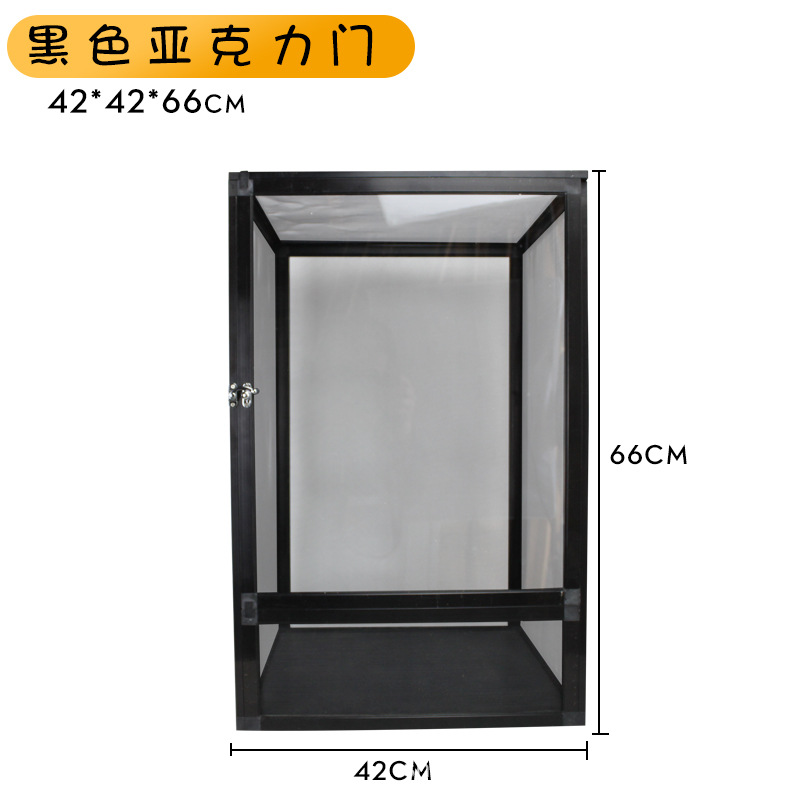 블랙 아크릴 도어 케이스 42*42*66