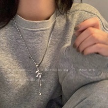马上有钱花复古项链配饰小众嘻哈个性锁骨链高级感毛衣卫衣链颈链