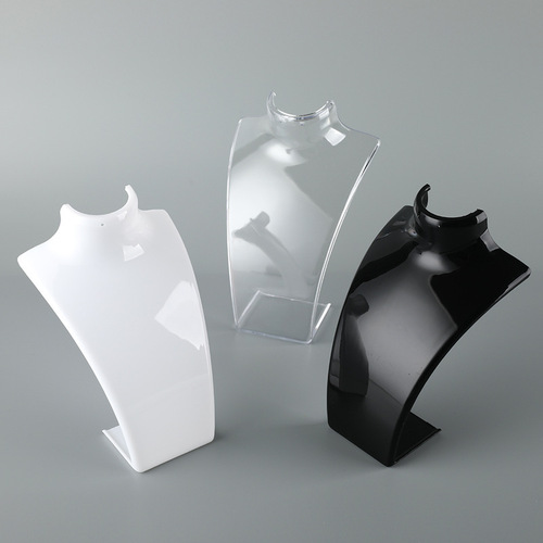 Plastic pearl necklace stand human neck model jade pendant pendant display stand jewelry showcase desk storage