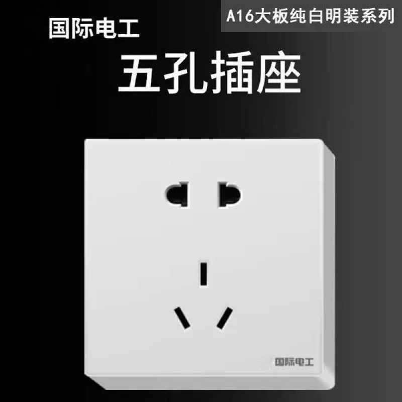 5구 소켓[대형 플레이트 표면 장착]