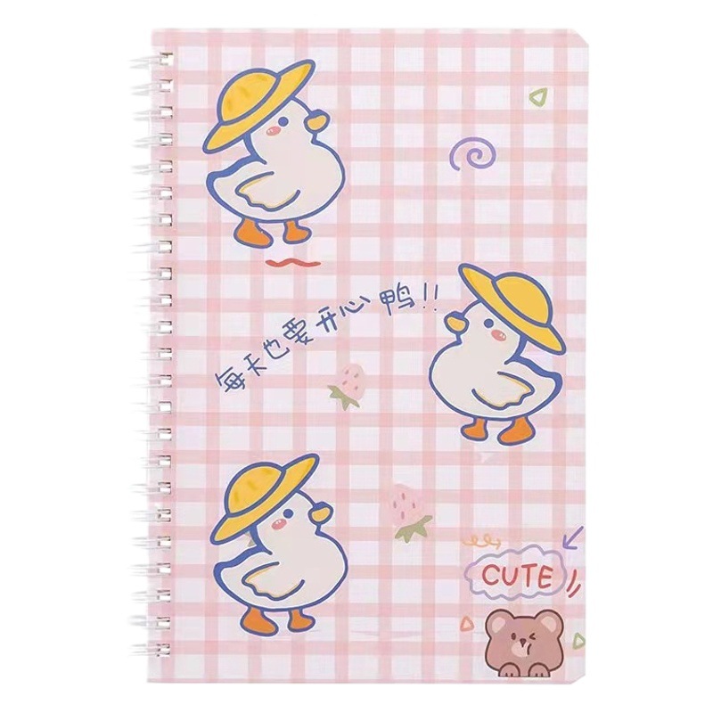 Cute dibujos animados A5 bobina cuaderno estudiante suministros escolares papelería de oficina cuaderno de alto aspecto al por mayor