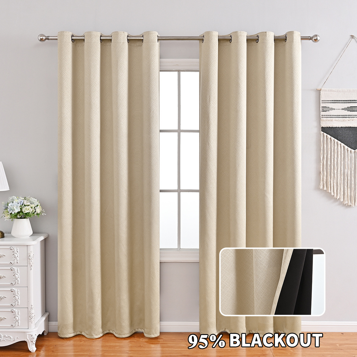 Cortinas Opacas Meike Duo Amazon Praga para Sala de Estar, Protección Solar y Aislamiento Térmico, Disponibles en TEMU para Dropshipping