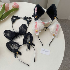 Halloween headbands, funny hair accessories, plush cat ears, headbands, anime cosplay rabbit ears headbands for women