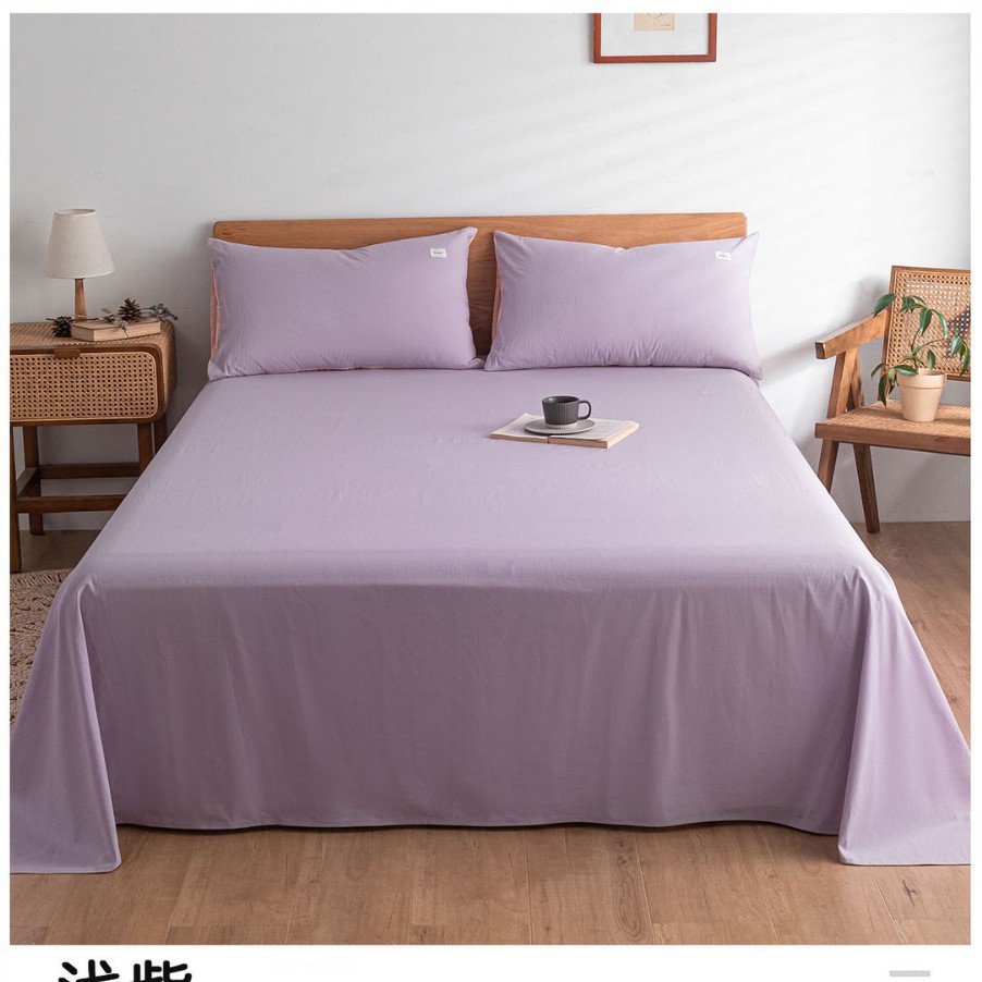 Una sábana de algodón de clase, una sola pieza, 100 edredones de algodón, funda de almohada, traje de tres piezas, dormitorio de estudiantes, individual 2025, nuevo verano