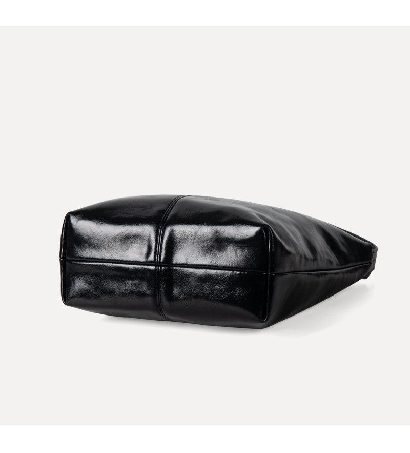 Bolso de hombro tipo bandolera de cuero suave, estilo minimalista y perezoso, versión coreana 2024 para mujer_voghion.com