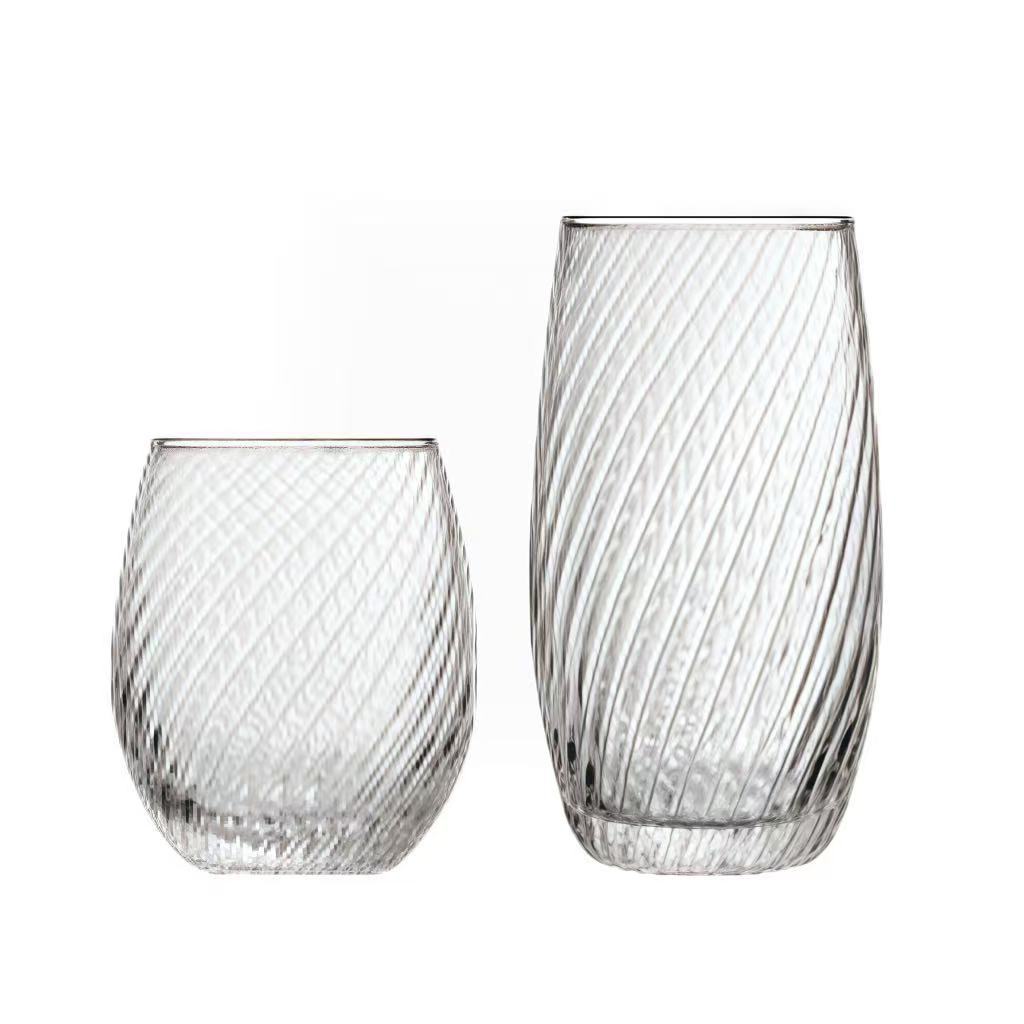 Grille grueso huevo de leche tazas de jugo de vidrio tazas de licores tazas de whisky tazas de bebida logotipo al por mayor