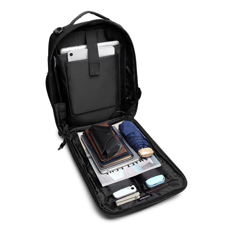 OZUKO Backpack, handheld waterproof laptop, business version, worn on the shoulder, for students