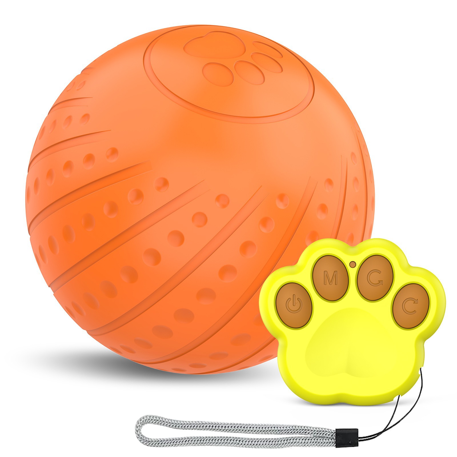 Juguete eléctrico para gatos: juguete interactivo con bola rodante inteligente para gatos y perros - Bola rebotadora luminosa