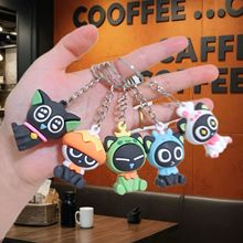 跨境动漫电影罗小黑战纪钥匙扣挂饰可爱挂件pvc公仔箱包配饰礼品