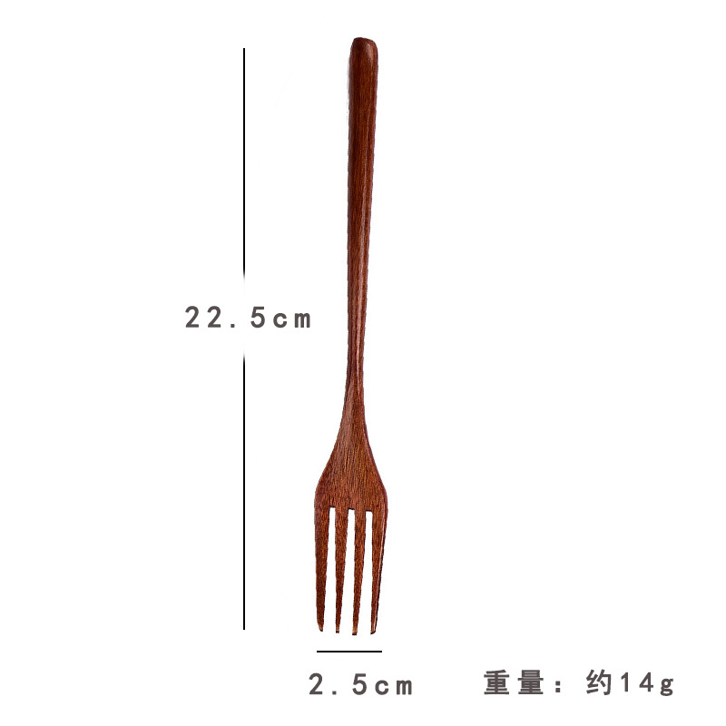 오래된 페인트 22.5 나무 포크 1개
