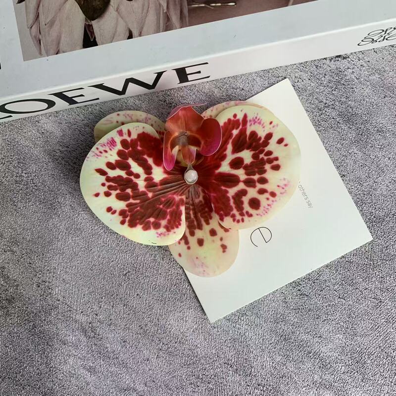 ネット赤蝶蘭花頭3dプリントフィルムシミュレーションdiyカード装飾花9センチお土産喜糖箱|undefined