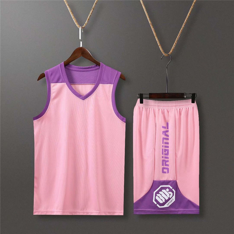 12-Color Basketball Uniform Suit for Men with Printed Jerseys and Team Uniforms for Women with Printed Training Sports Vests for Trendy Kidsren's Basketball Clothes