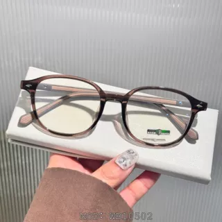 TR90防蓝光网红方框显脸小素颜眼镜架小红书同款茶色百搭批发