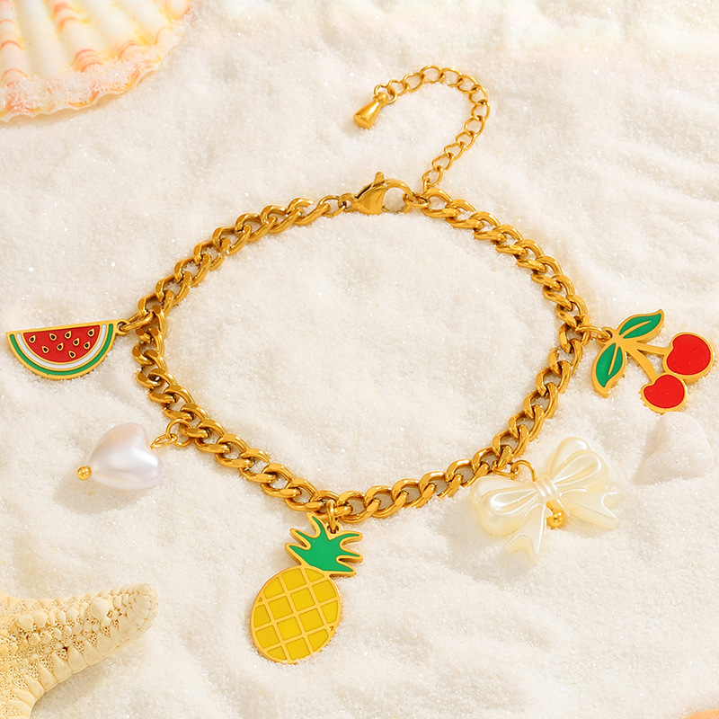Damenarmband Aus Titanstahl Modisch Und Wasserfest_voghion.com