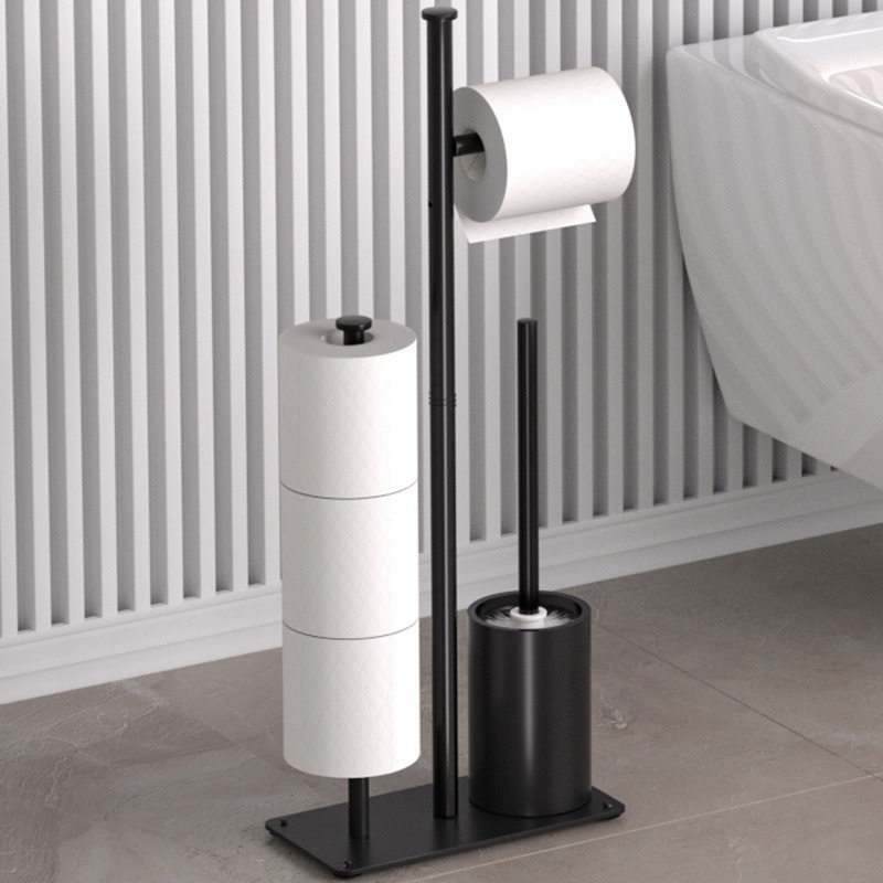 Rack de toallas de baño transfronterizas, rack de papel vertical, rack de papel de baño, rack de papel de mano multipropósito