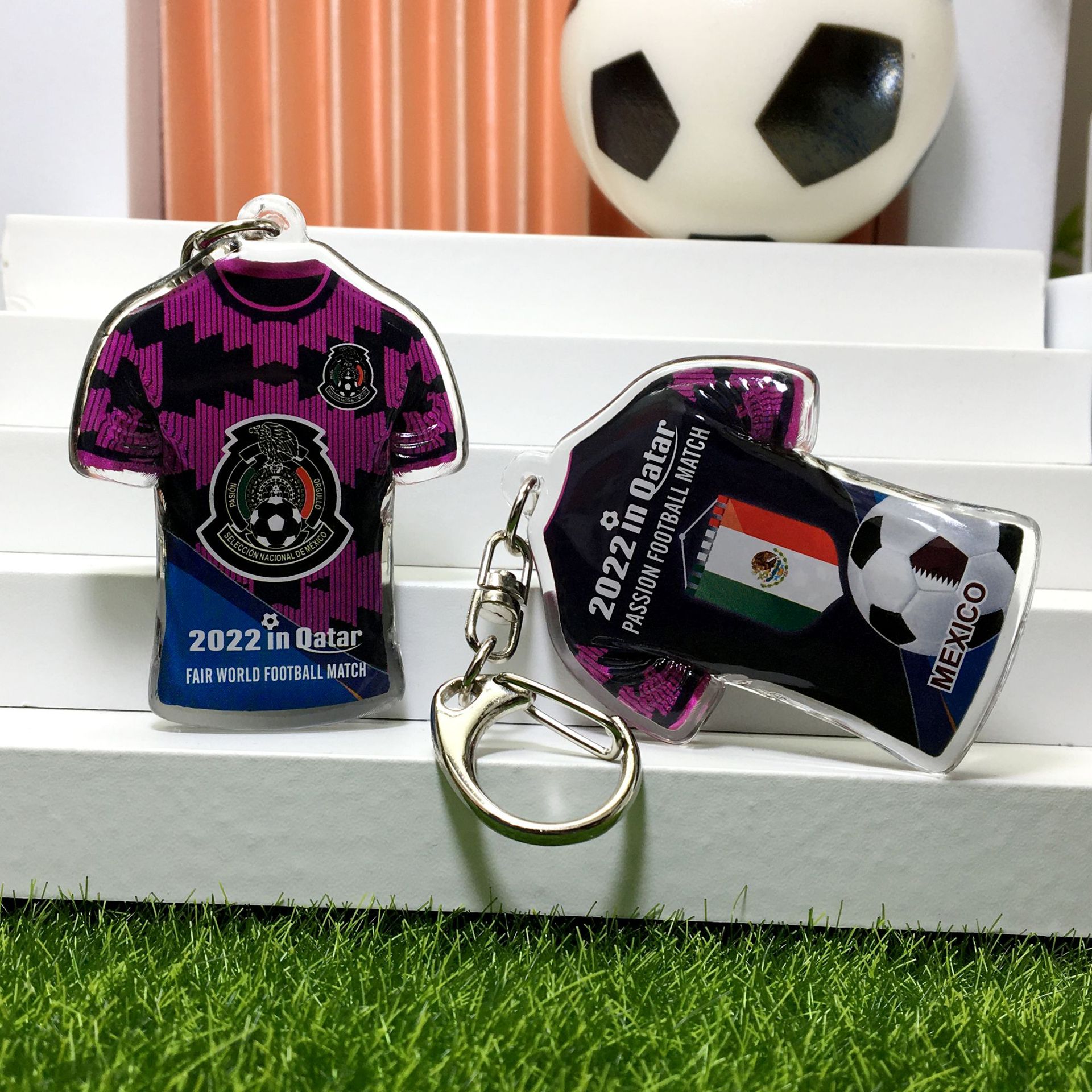 墨西哥队-队徽+旗帜+足球