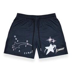 美式休閒短褲男女健身運動四分褲網眼透氣寬鬆不過膝情侶跨境短褲