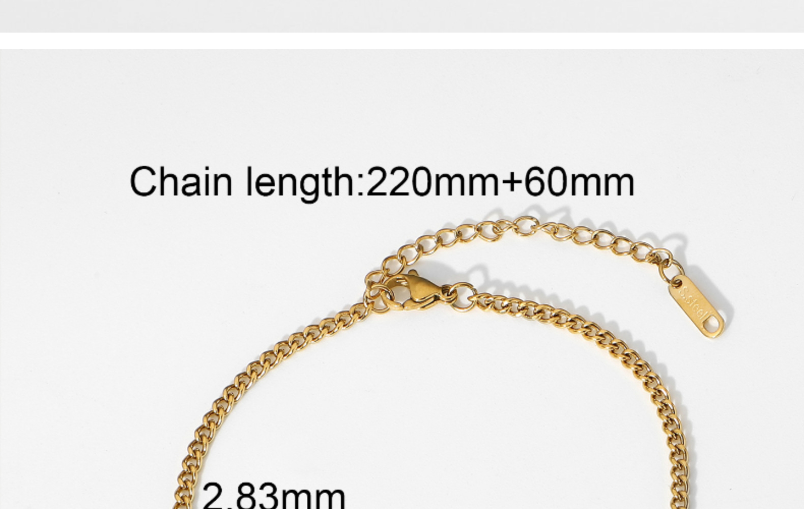 Simple Style Geometric Gold Plated Anklet Necklace display picture 8