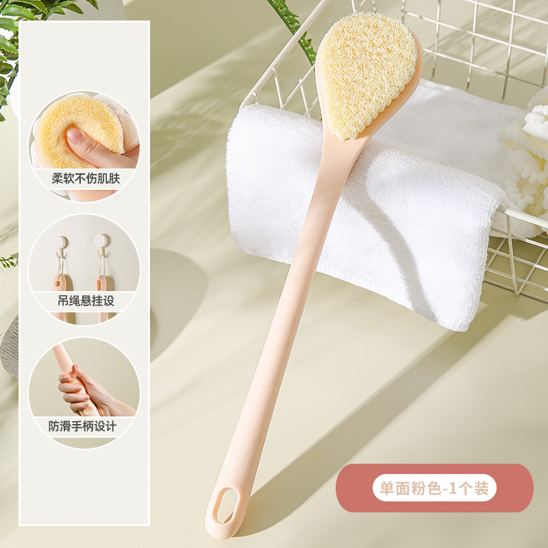 Frota espalda cepillo de mango largo cepillo de baño cepillo de nylon cepillo de baño de doble cara cepillo de pelo suave frota barro para eliminar la ceniza cepillo espalda artefacto