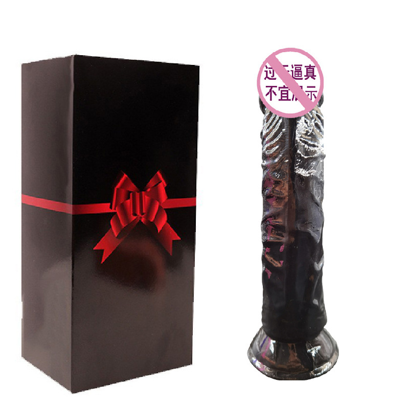 Flexible TPE Suction Cup Dildo with G-Spot and P-Spot Stimulation, Transparent Purple — detail image 4
