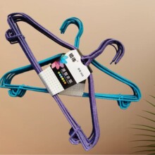 防滑家用衣架衣挂晾衣服加粗加厚浸塑花色衣架定制铁丝耐用冬季