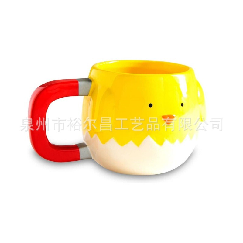 Novelty Ceramic Cup Special-shaped Coffee Cup Creative Chicken Milk Cup Interesting Mug Cross-border Hot Selling Cup