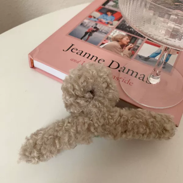 Lamb hair beige color