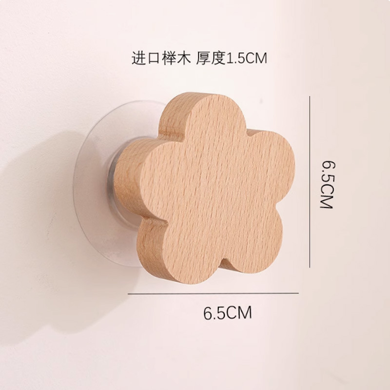 Gancho de ropa-haya flor de 5 pétalos