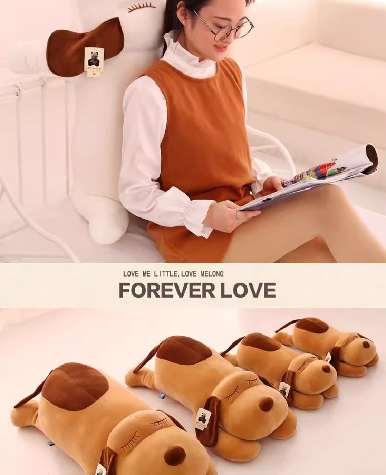 Puppy Plush Pillow Car Ornament Children's Sleeping Doll Birthday Gift Stress Relief Toy