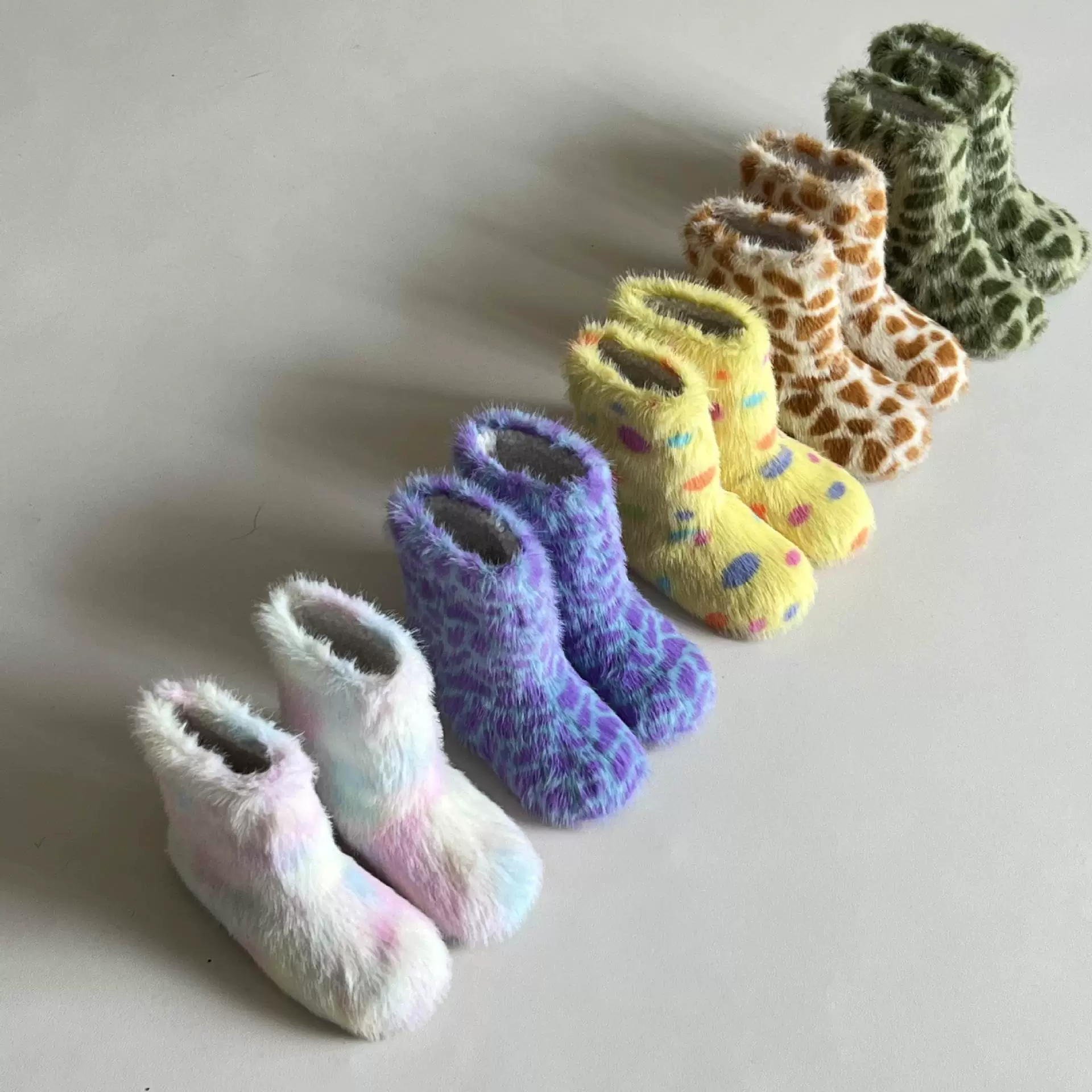 Littlesummer 25 лет милые плюшевые теплые сапоги для девочек