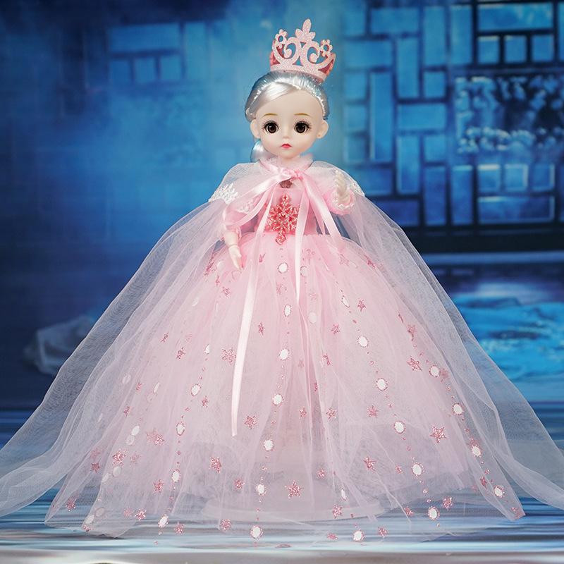 Música muñeca de la boda juguete de las niñas nieve blanca Regalo de Cumpleaños de los niños institución de formación regalo al por mayor