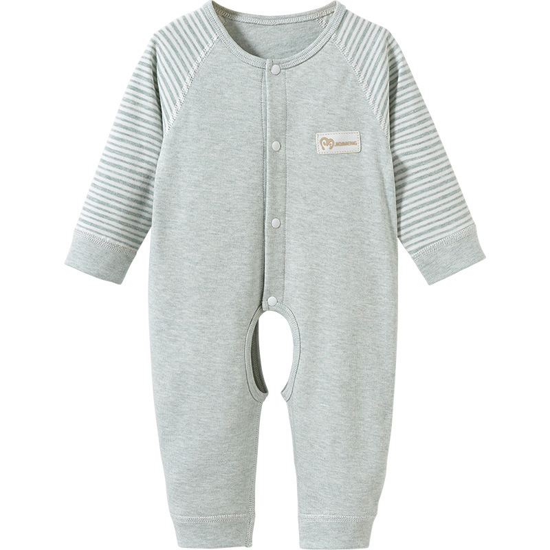 Mono para bebé para primavera, otoño e invierno, pijama fino de algodón puro con abertura en la entrepierna para recién nacidos, niños y niñas, pelele, ropa de bebé.