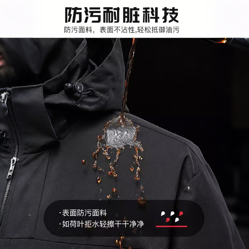 鸟家同款山系冲锋衣春秋男女款2025户外单冲薄款连帽防风防水外套|undefined
