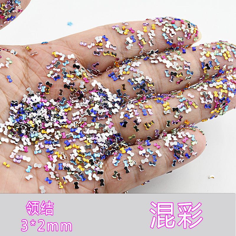 混彩领结3*2mm 8#