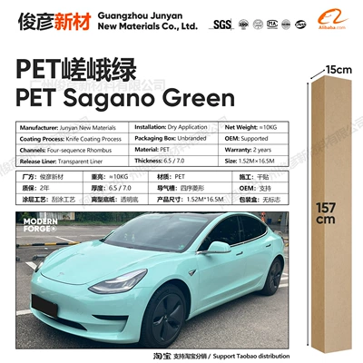 Color-Changing Film for Full Body, Auto Color Change Film - pet-green-65-series152-165m