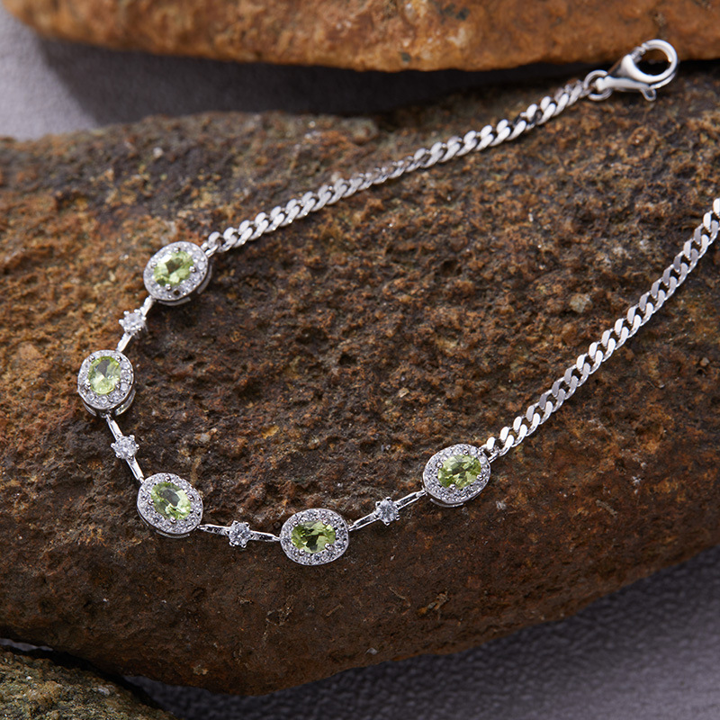 4g Weight Bracelets Classification 925 sterling silver Chain Material 1 Piece Quantity Date, Tea Party Occasion 925 Sterling Silver, Garnet, Apatite Material Geometric Pattern All Seasons Season Women's Gender Simple Style, Shiny Style 925 Sterling Silver Garnet Apatite Geometric Bracelets 7