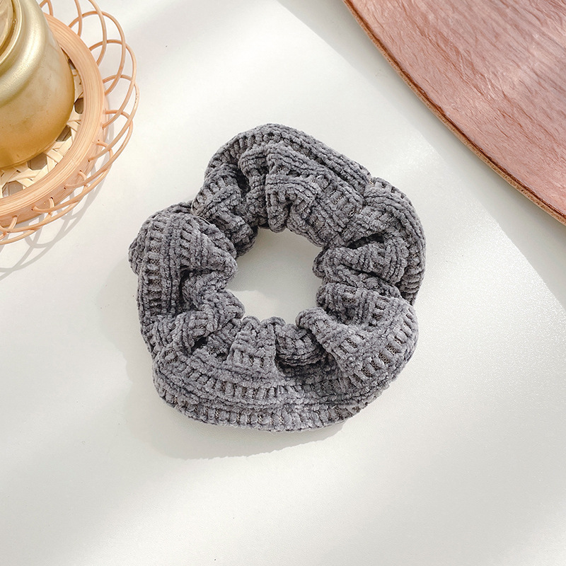 Banda de pelo de intestino grueso ins estilo coreano celebridad de Internet simple cerdo grasa salchicha banda de goma corbata femenina cabeza Corea del Sur verano JK diadema caja de cuero femenina