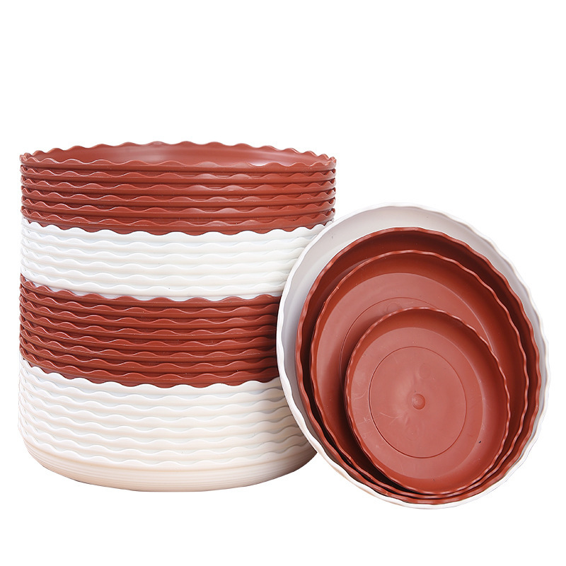 Factory direct flowerpot water tray mobile chassis base plate holder round plastic lace tray wholesale Factory direct flowerpot water tray mobile chassis base plate holder round plastic lace tray wholesale