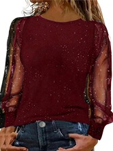 N 89119 Powder Sleeve Loose T-Shirt �����L��T�� �羳�W��