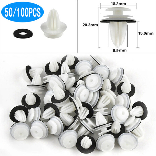 Alibaba.com 100PCS Car Trim Fasteners with Seals for Selling Well Door Trim Fixing Clips Cross-border Supply